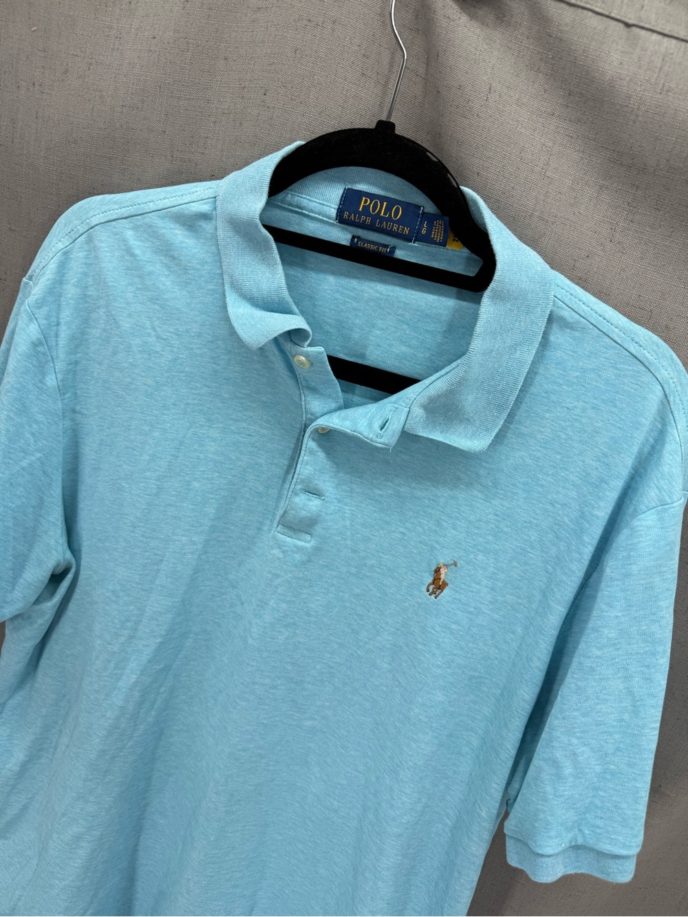 Polo Ralph Lauren Men's Classic Fit Soft Cotton Polo Large Blue
